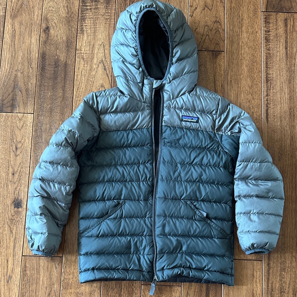 Patagonia reversible down sweater hoody